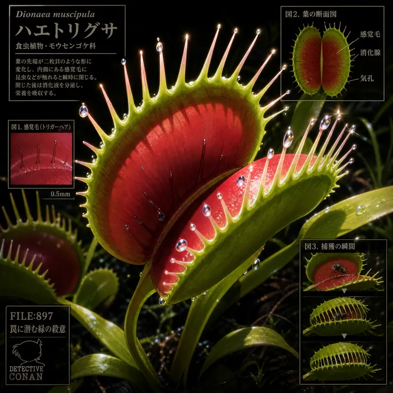 91稀有食虫植物视频：神秘捕虫植物视频演示教程